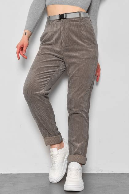 Брюки женские вельвет серого цвета Украина 27 (176375) от продавца ...