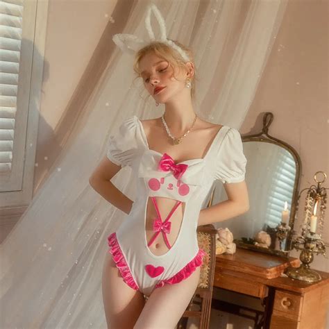 Wholesale Women S Sexy Hollow Out See Through Lingerie Bodysuit Adult Lady Exotic Cosplay Bunny