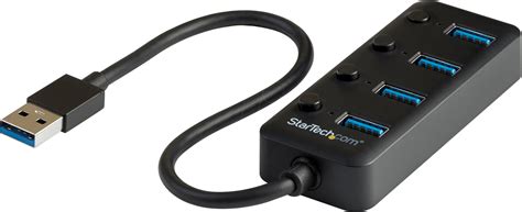ST HB30A4AIB: USB 3.0, 4 Port USB-A Hub, 4x USB-A, with power buttons ...