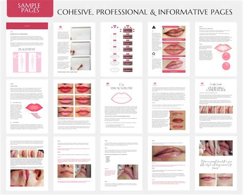Lip Blush Training Manual Pmu Lips Course Editable Guide Tattoo Lip