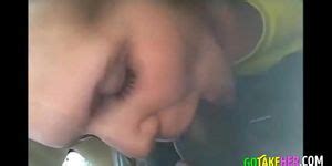 Interracial Blowjob In Car Cum In Mouth Porn Videos