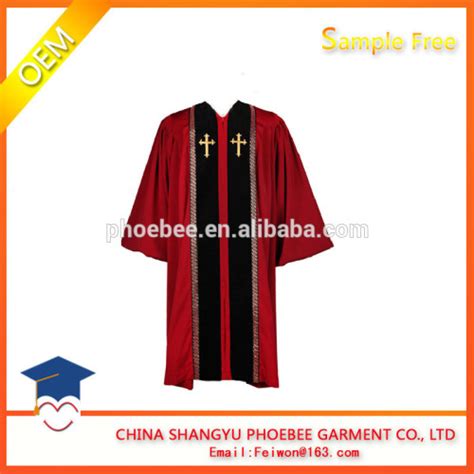 Fluted Custom Uniform For Church Choirchoir Robe Church Gown 2017