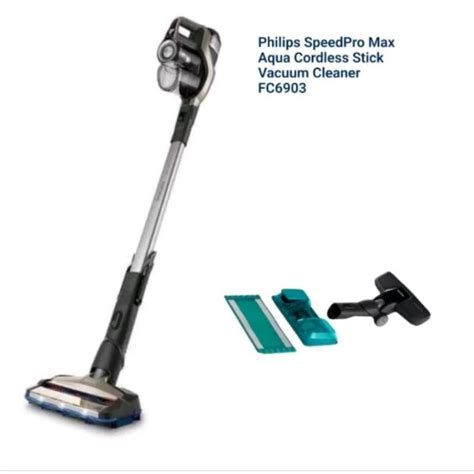 Philips SpeedPro Max Aqua Cordless Stick Vacuum Cleaner FC6903 Shopee