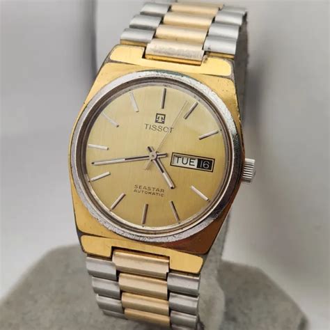 Vintage Tissot Seastar Men S Automatic Wtach Day Date As Jewels