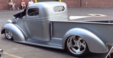 Scottiedtv Coolest Cars On The Web 1938 Chevrolet Pick Up Street Truck “liquid Steel”