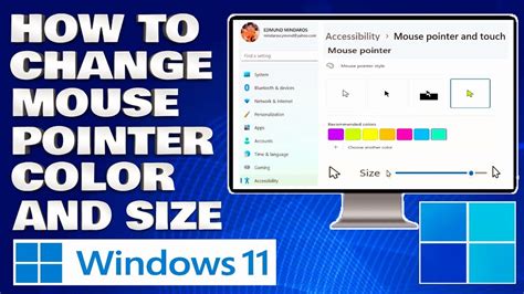 How To Change Mouse Pointer Color And Size In Windows 11 Guide YouTube