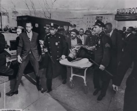 February 21 1965 Malcolm X Being Wheeled Out Of The Audubon Ballroom