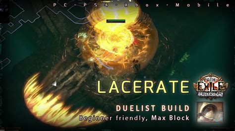 3 10 PoE Delirium Duelist Lacerate Gladiator Beginner Build PC PS4