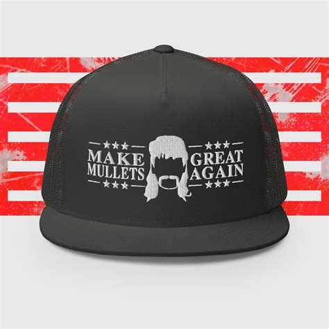 Mullet Pride Trucker Cap Mullet Hat Trucker Hat Trendy Etsy