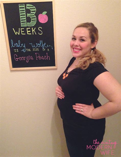 Baby Bump Monday 13 Week Pregnancy Chalkboard The Vintage Modern Wife