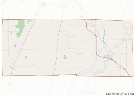 Map of Poinsett County, Arkansas - Thong Thai Real