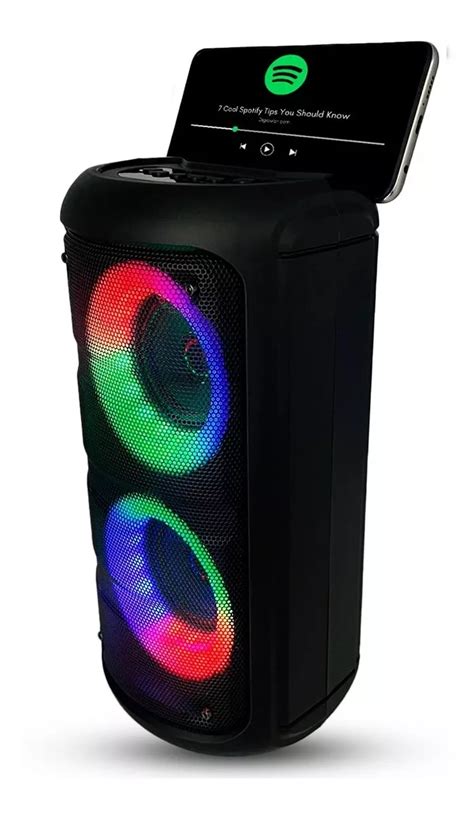 Caixa De Som Bluetooth Amplificada Led Rgb Potente Portatil Mebuscar