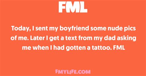 Intimacy Today I Sent My Boyfriend Some Nude Pics Of Me Later I Get FML