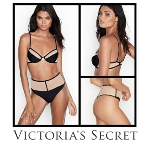 Victoria S Secret Intimates Sleepwear Vs Luxe Lingerie Unlined Mesh Demi Bra Panty Set