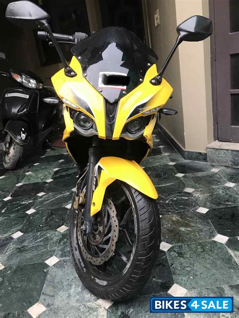 Used 2015 model Bajaj Pulsar RS 200 ABS for sale in Jalandhar. ID 272315. Yellow colour - Bikes4Sale