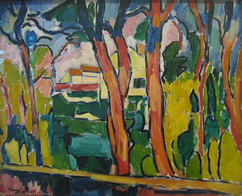 Reproductions D Art Les Arbres Rouges De Maurice De Vlaminck Inspir