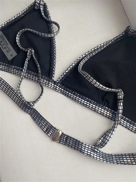 Briefs Bikini brasileño ajustable con cristales