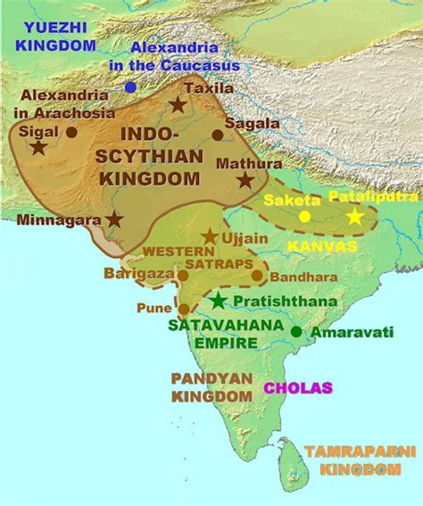 Indian History Through Map Part T History And General Studies