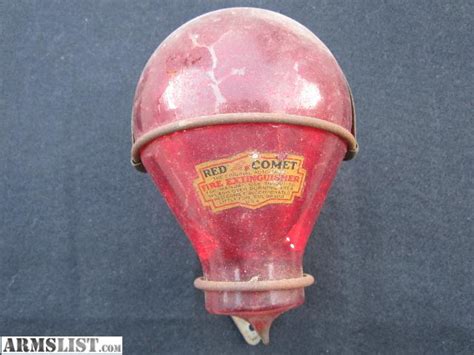 Armslist For Sale 2 Vintage Red Comet Glass Fire Grenades ~ Fire Extinguishers