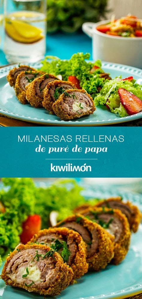 Milanesas Rellenas de Puré de Papa Receta Comidas económicas