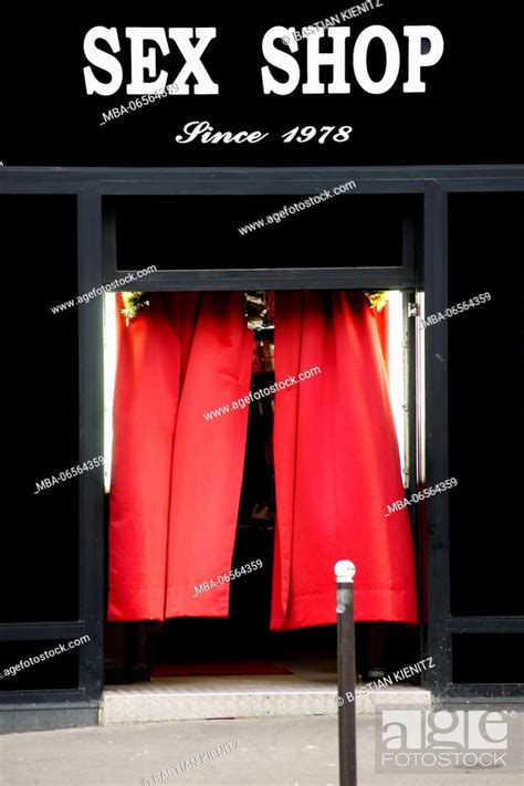 Photography Of The Entrance To A Sex Shop In Paris Stock Photo Picture And Rights Managed