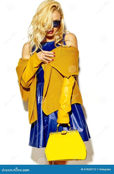 Sweet Blonde Model In Casual Clothes Stock Photo Image Of Fashionable Purity