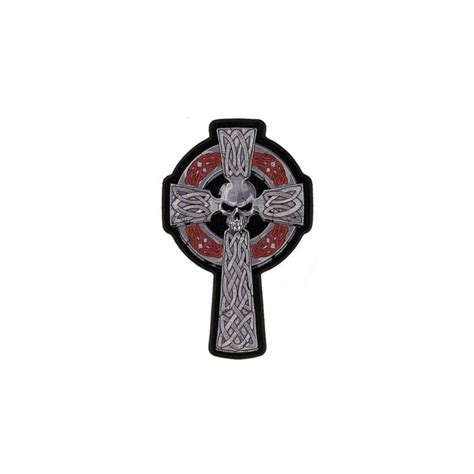 Hot Leathers Skull And Cross Embroidered Patch JPCycles