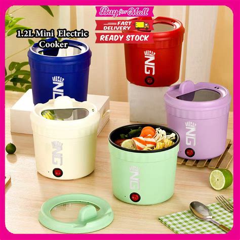 1 2L Mini Electric Cooker Multi Function Electric Hot Pot Small Household Noodles Bowl Rice