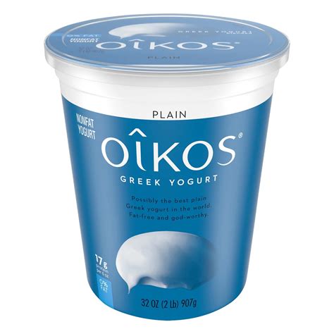 Dannon Oikos Plain Nonfat Greek Yogurt Nutrition Facts Blog Dandk