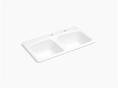 K-17250T-2S-0 | Brookfield™ Top-Mount Kitchen Sink | Studio KOHLER®