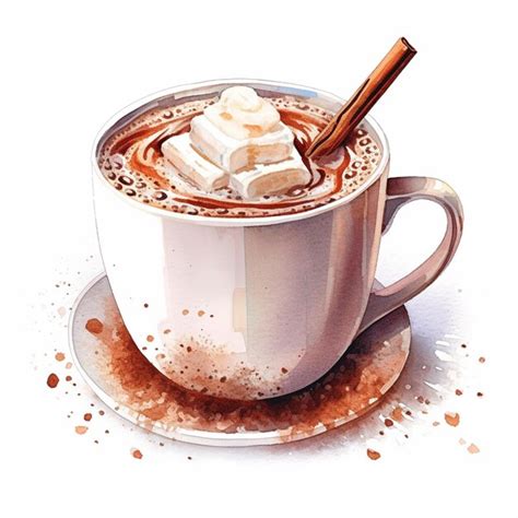 Premium Ai Image There Is A Cup Of Hot Chocolate With Whipped Cream And Cinnamon Generative Ai