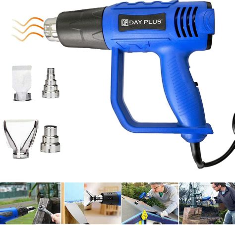 Hot Air Gun W Heat Gun With Adjustable Temperature C C Nozzles Air Distribution