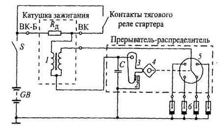 Схема подключения катушки зажигания б115в 01 к трамблеру - 97 фото