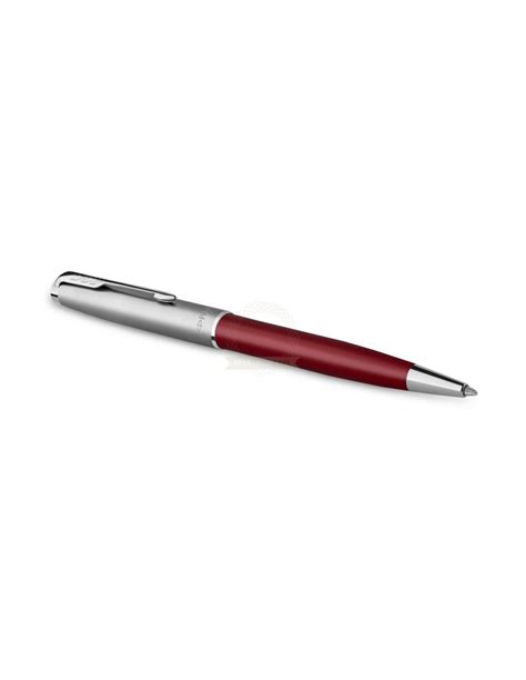 Parker Sonnet Penna A Sfera Sand Blasted Metal Red CT Parker