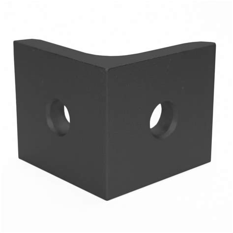 Black 2 Hole Inside Corner Bracket Faz Store