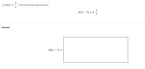 Solved Let H X X5 Find The Function Given Below