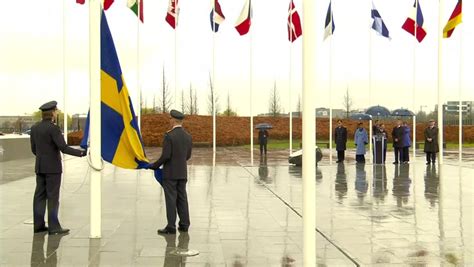 Sweden Flag Raised At Nato Headquarters To Cement Place In Alliance News Independent Tv