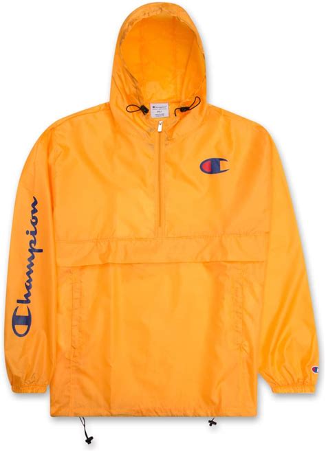 Champion Jacket Mens Big And Tall Hoodie Anorak Windbreaker Men Rain