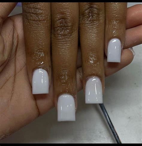 Pure Elegance: White Acrylic Nails