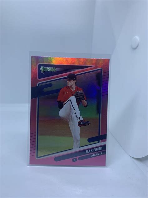 2021 Panini Donruss Holo Pink 175 Max Fried For Sale Online Ebay