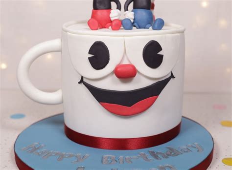Cuphead And Mugman Inspired Cake Cakey Goodness