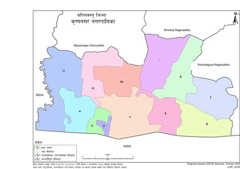 Map of Krishnanagar Municipality, Kapilvastu, Nepal – Nepal Archives