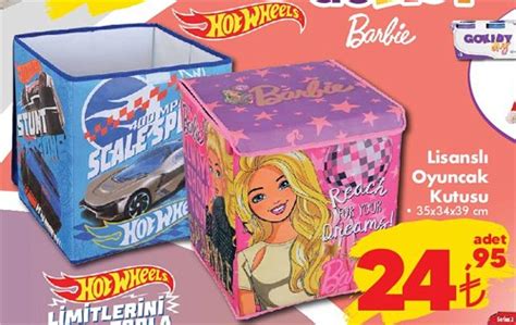 Hot Wheels Barbie Lisansl Oyuncak Kutusu Ndirimde Market