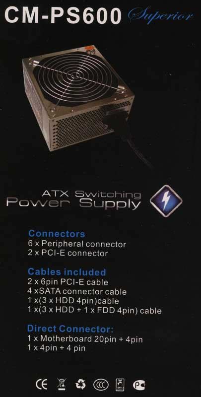 WASP.kz - Статьи: Crown CM-PS600 Superior компьютерный блок питания