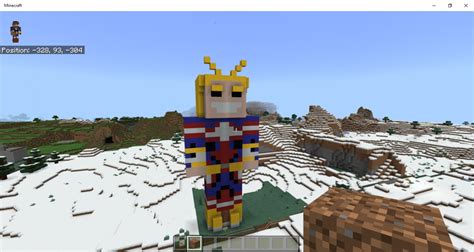 All Might Statue Minecraft Project