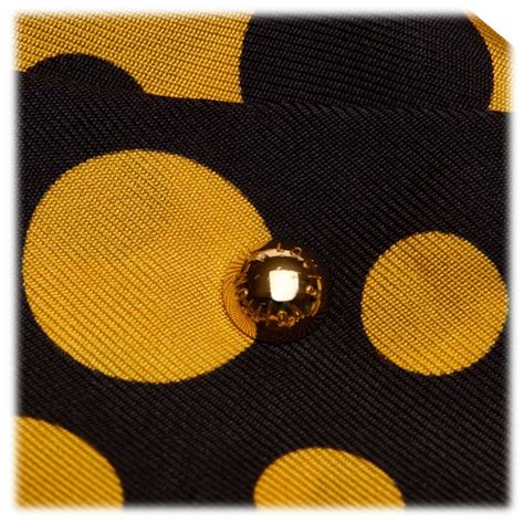 Louis Vuitton Vintage - Yayoi Kusama Printed Silk Scarf - Black Yellow ...