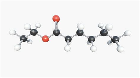 Ethyl Hexanoate Molecule With Pbr 4k 8k 3d Model Turbosquid 1943726