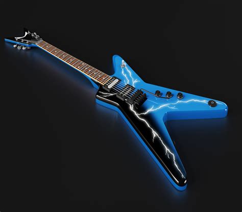 Dean From Hell Cowboys From Hell Electric Guitar 3D model | CGTrader