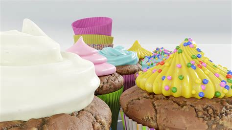 Cupcakes 3d Model Turbosquid 2172157