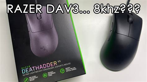 Razer Deathadder V3 Wired 8khzunboxing Soundtest Software And
